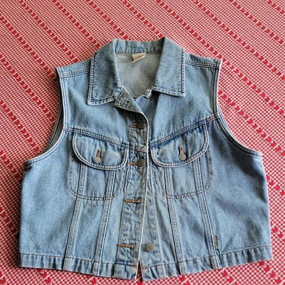 Denim vest womens old navy clearance